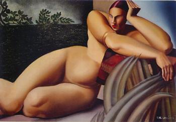 塔梅拉 德 萊姆皮卡 Reclining Nude